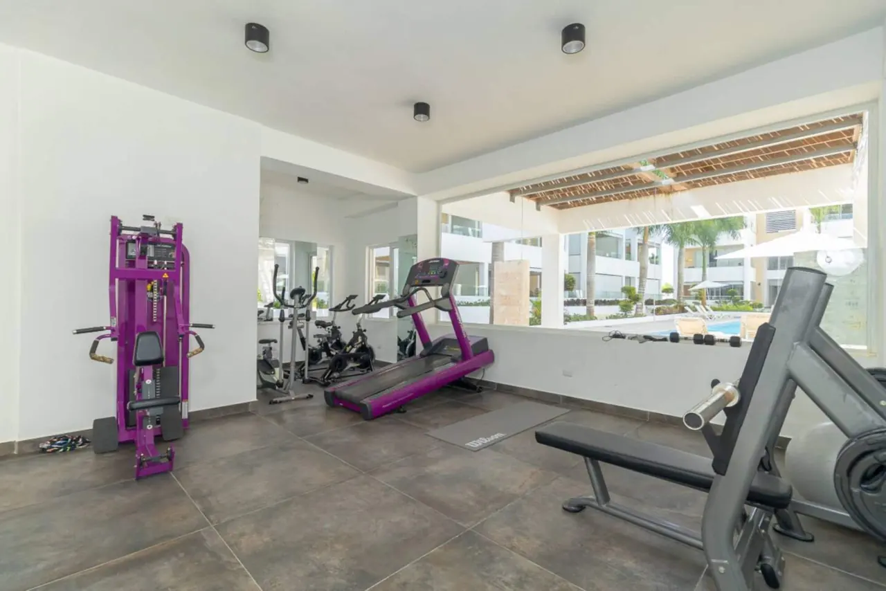 Estudio con piscina y gimnasio: Exterior