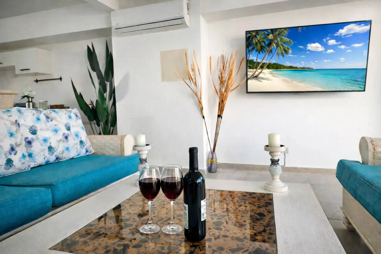 Villa con piscina privada: Salón